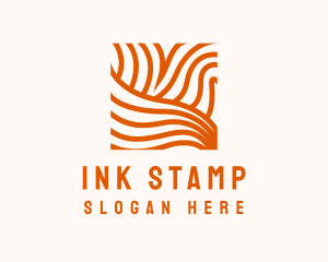 Orange Abstract Lines logo design