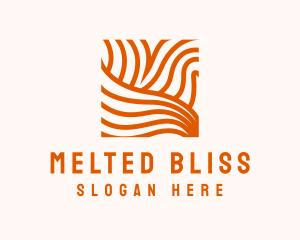 Orange Abstract Lines logo design