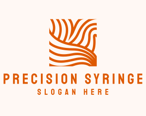 Orange Abstract Lines logo design