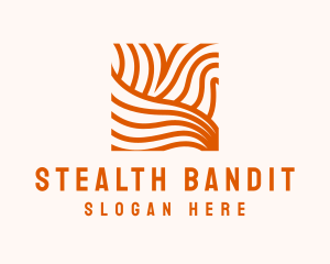 Orange Abstract Lines logo design