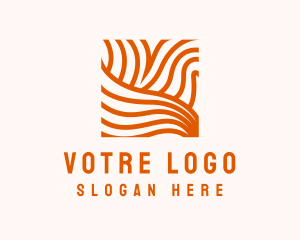 Enterprise - Orange Abstract Lines logo design
