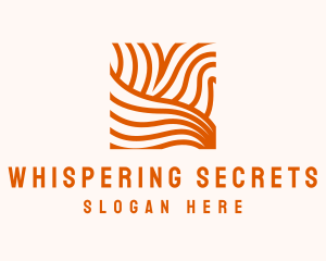 Orange Abstract Lines logo design