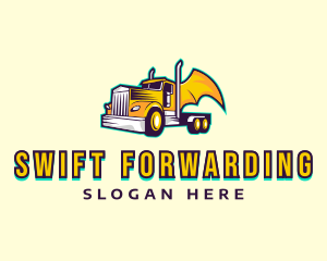 Truck Wings Vehicle logo design