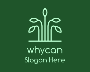 Simple Green Plant Logo