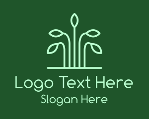 Simple Green Plant Logo