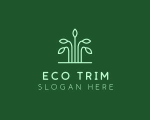 Eco Green Plant logo design