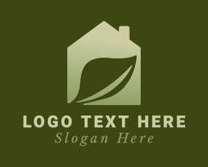 Gradient - Gardening Leaf Greenhouse logo design