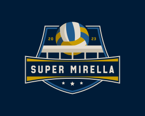 Volleyball Sports Tournament Logo