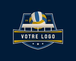 Volleyball Sports Tournament Logo
