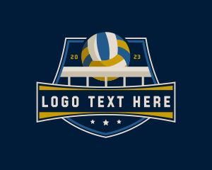 Player - Volleyball Sports Tournament logo design