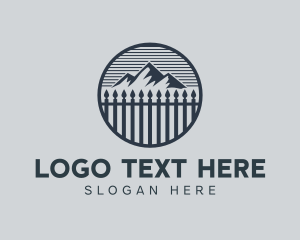 Safety - Mountain Safety Fence logo design