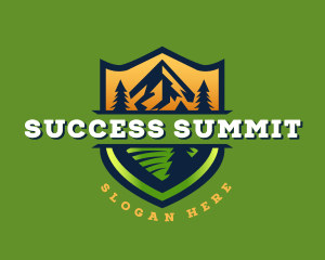 Summit Mountain Peak logo design