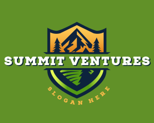 Summit Mountain Peak logo design