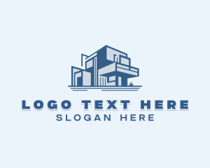 Housing - Property Architecture Contractor logo design