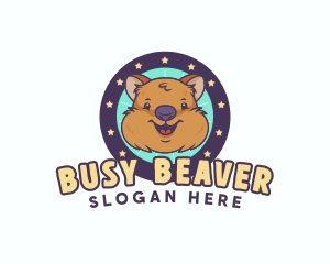 Cute Quokka Animal logo design