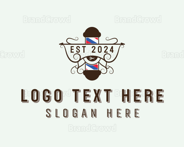 Grooming Barber Haircut Logo