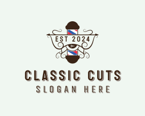 Grooming Barber Haircut logo design