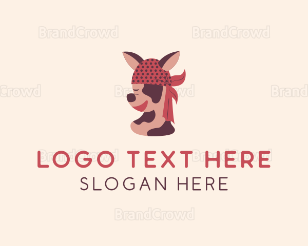 Hip Hop Dog Bandana Logo