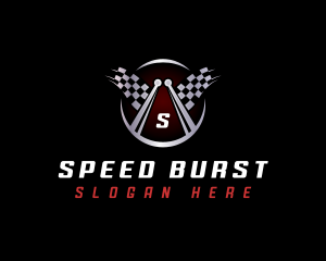 Flag Racing Automotive logo design