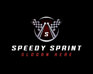 Flag Racing Automotive logo design