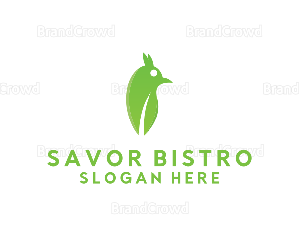 Leaf Bird Nature Logo