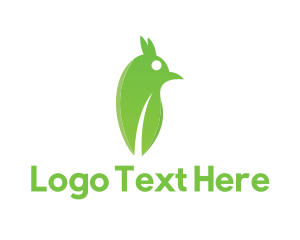 Friendly - Green Abstract Bird logo design