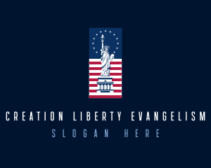 American Statue of Liberty logo design