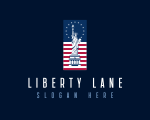 American Statue of Liberty logo design