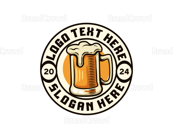 Craft Beer Brewery Bar Logo