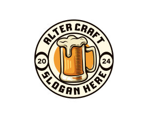 Craft Beer Brewery Bar logo design