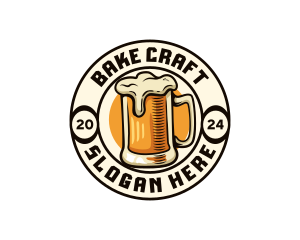 Craft Beer Brewery Bar logo design