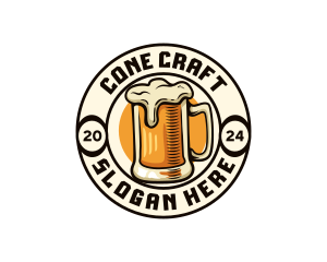 Craft Beer Brewery Bar logo design