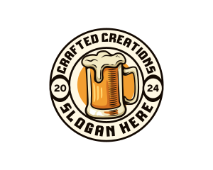 Craft Beer Brewery Bar logo design