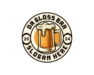 Craft Beer Brewery Bar logo design