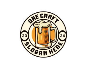 Craft Beer Brewery Bar logo design