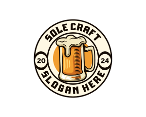 Craft Beer Brewery Bar logo design