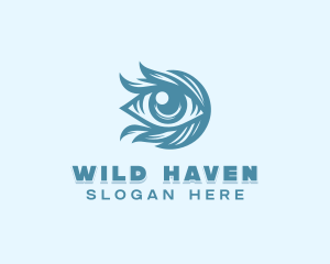 Wild Animal Eye logo design