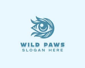 Wild Animal Eye logo design