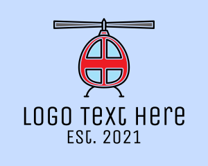 Toy Company - Rescue Red Helicopter logo design