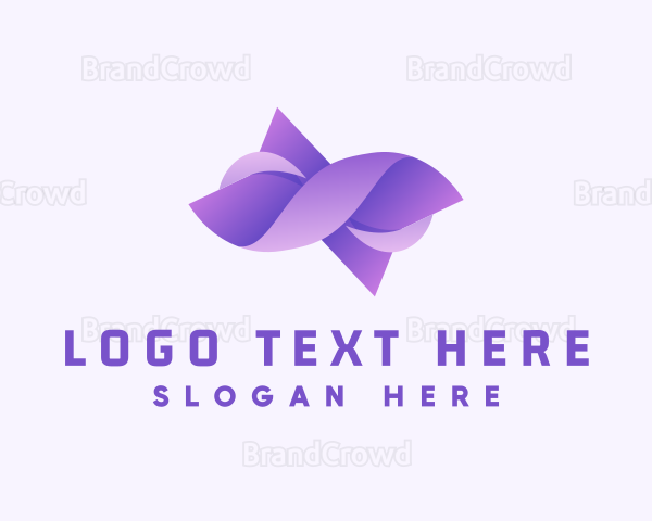 Purple Fashion Loop Logo