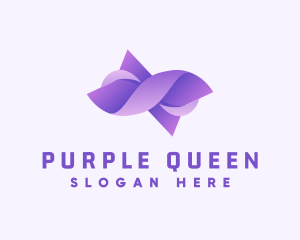 Purple Fashion Loop logo design