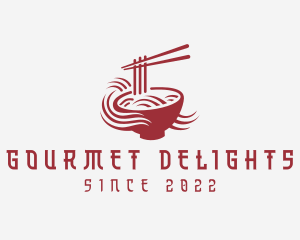 Red Noodle Restaurant logo design