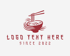 Ramen - Red Noodle Restaurant logo design