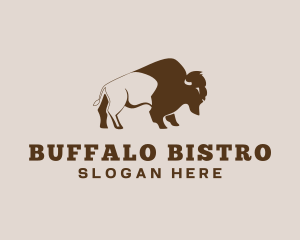 Buffalo Bison Animal logo design