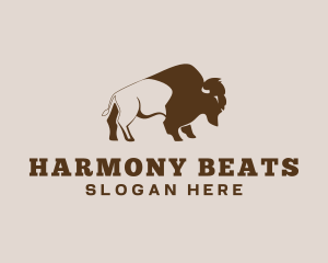 Money - Buffalo Bison Animal logo design