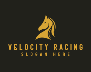 Stallion Horse Racing  logo design