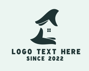 Leasing - Property Window Hand logo design