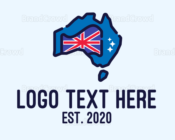 Australian Country Map Logo