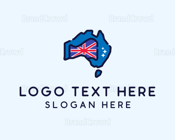 Australian Country Map Logo