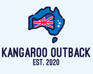 Australian - Australian Country Map logo design